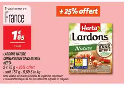 Netto HERTA Lardons nature conservation sans nitrite offre
