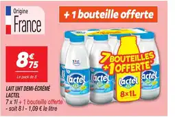 Netto LACTEL Lait uht demi-écrémé offre