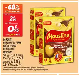 Netto MOUSLINE La purée de pomme de terre crème et noix de muscade offre