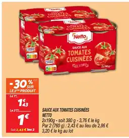 Netto NETTO Sauce aux tomates cuisinées offre