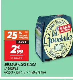 Netto LA GOUDALE Bière sans alcool blonde offre