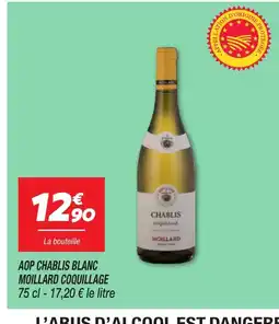 Netto MOILLARD COQUILLAGE Aop chablis blanc offre