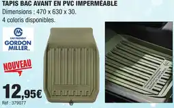 Autobacs Tapis bac avant en pvc imperméable offre