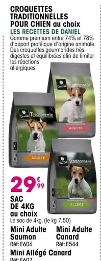 Croque Gel LES RECETTES DE DANIEL Croquettes traditionnelles pour chien offre