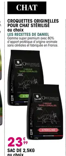 Croque Gel LES RECETTES DE DANIEL Croquettes originelles pour chat stérilisé offre