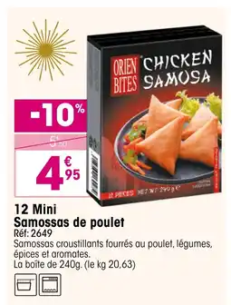 Croque Gel 12 Mini Samossas de poulet offre