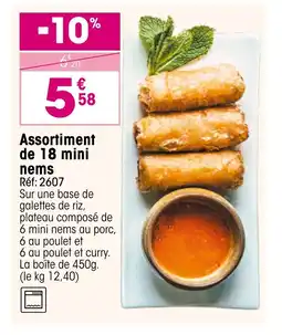 Croque Gel Assortiment de 18 mini nems offre