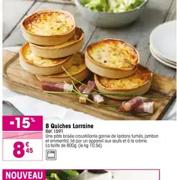Croque Gel 8 Quiches Lorraine offre