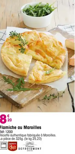 Croque Gel Flamiche au Maroilles offre