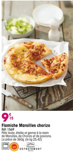Croque Gel Flamiche Maroilles chorizo offre