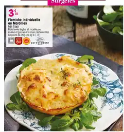 Croque Gel Flamiche individuelle au Maroilles offre