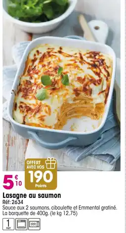 Croque Gel Lasagne au saumon offre