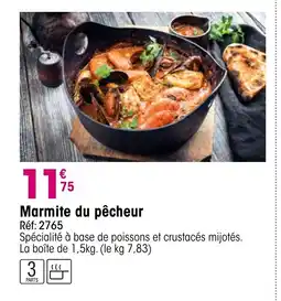 Croque Gel Marmite du pêcheur offre