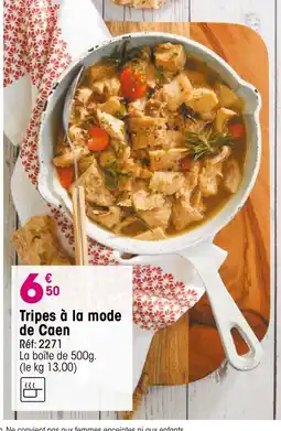 Croque Gel Tripes à la mode de Caen offre