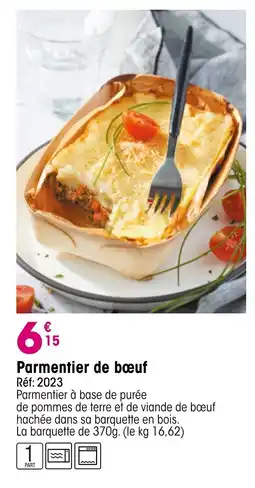 Croque Gel Parmentier de bœuf offre