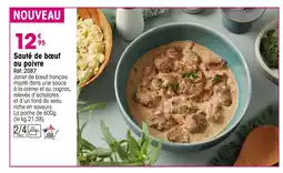 Croque Gel Sauté de bœuf au poivre offre