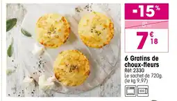 Croque Gel 6 Gratins de choux-fleurs offre