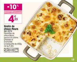 Croque Gel Gratin de choux-fleurs offre