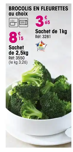 Croque Gel Brocolis en fleurettes au choix offre
