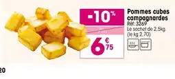Croque Gel Pommes cubes campagnardes offre