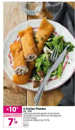 Croque Gel 4 Ficelles Picardes offre