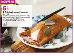 Croque Gel 2 Galettes jambon Emmental offre