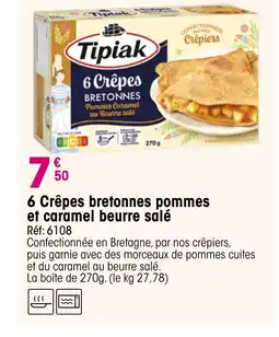 Croque Gel 6 Crêpes bretonnes pommes et caramel beurre salé offre
