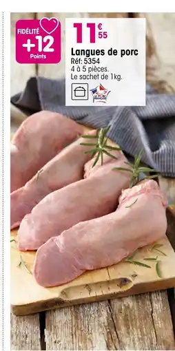 Croque Gel Langues de porc offre