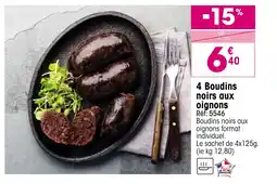 Croque Gel 4 Boudins noirs aux oignons offre