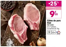Croque Gel Côtes de porc filet offre