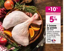 Croque Gel 2 Cuisses de pintade offre