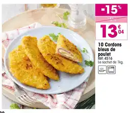 Croque Gel 10 Cordons bleus de poulet offre