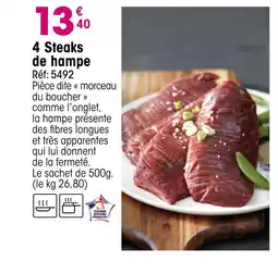 Croque Gel 4 Steaks de hampe offre