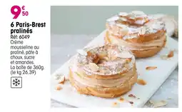 Croque Gel 6 Paris-Brest pralinés offre