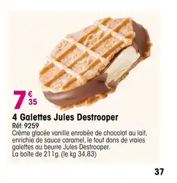 Croque Gel 4 Galettes Jules Destrooper offre