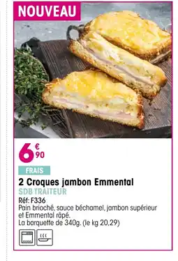 Croque Gel 2 Croques jambon Emmental offre