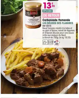 Croque Gel Carbonnade flamande offre