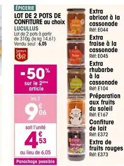Croque Gel Lot de 2 pots de confiture au choix offre
