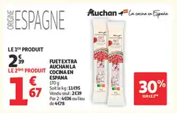 Auchan Supermarché Fuet extra auchan la cocina en espana offre