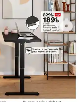 BUT Bureau assis / debout Bastien offre