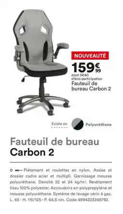BUT Fauteuil de bureau Carbon 2 offre