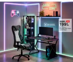 BUT Bureau avec tapis LEDS Rush offre