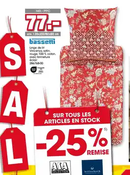 Möbel Martin BASSETTI Linge de lit offre