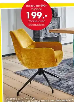 Möbel Martin Chaise avec accoudoirs offre