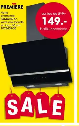 Möbel Martin PREMIERE Hotte cheminée offre