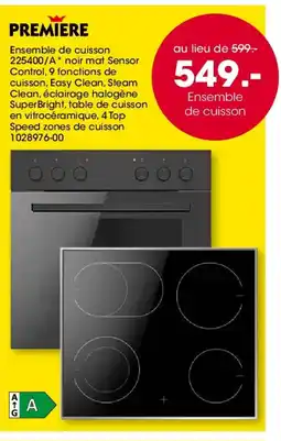 Möbel Martin PREMIERE Ensemble de cuisson 225400/A offre