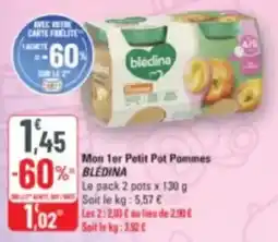 G20 Mon 1er petit pot pommes bledina offre