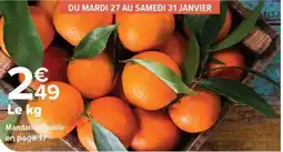 Carrefour Market Mandarine feuille offre