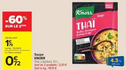 Carrefour Market KNORR Soupe offre