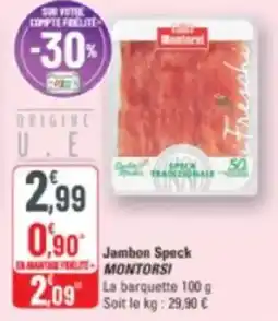 G20 Jambon speck montorsi offre